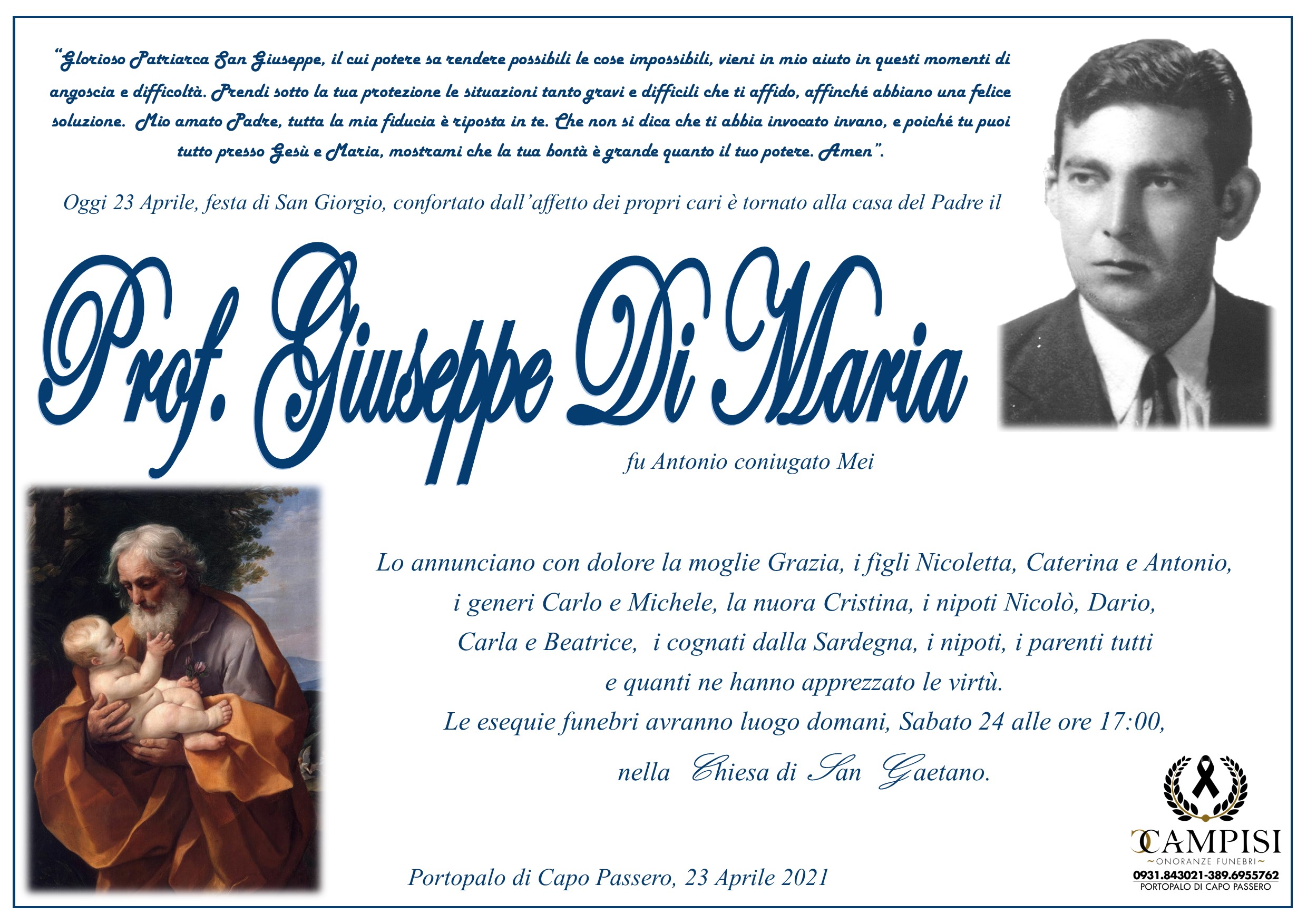 Prof. Giuseppe Di Maria
