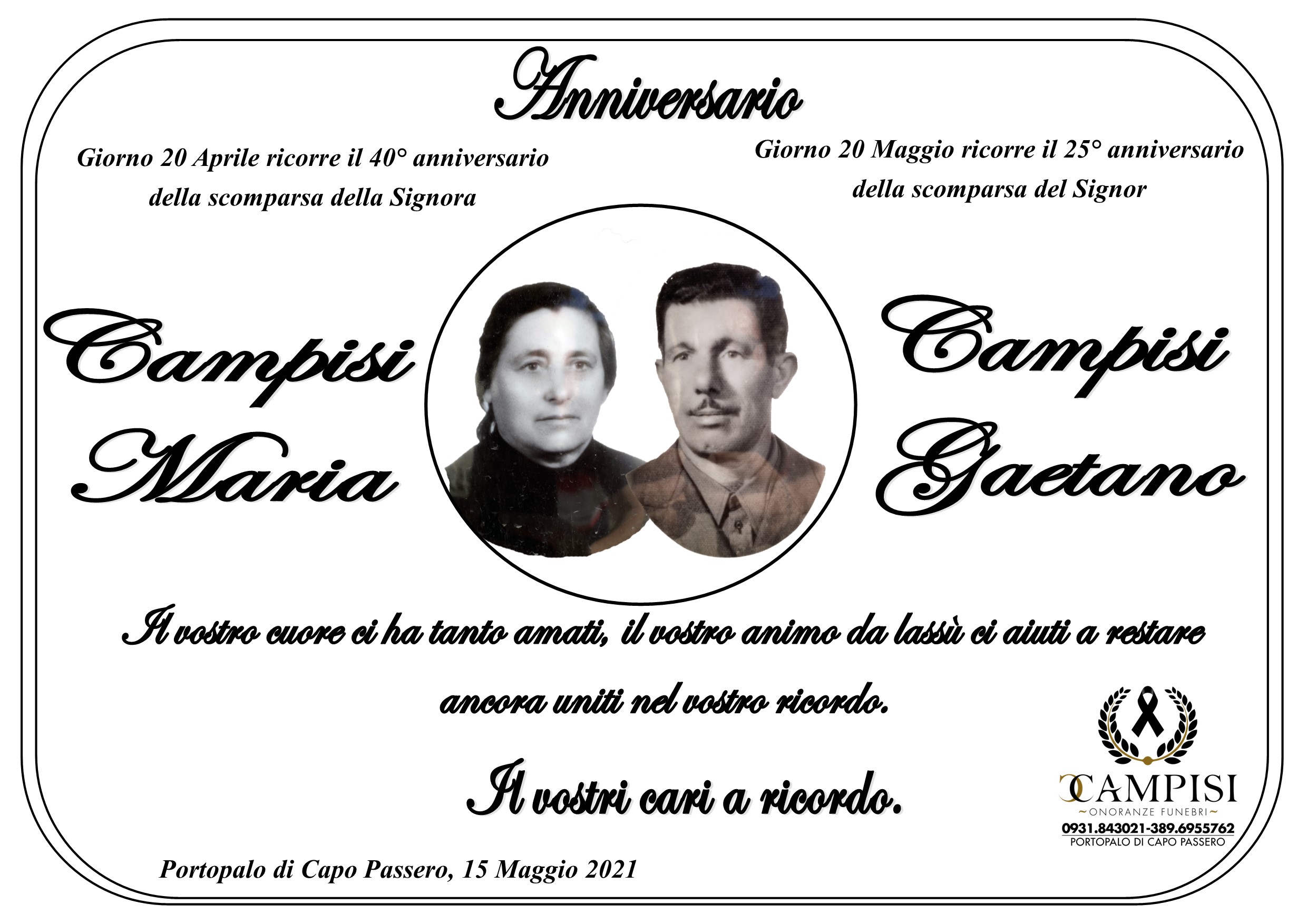 Campisi Gaetano e Campisi Maria